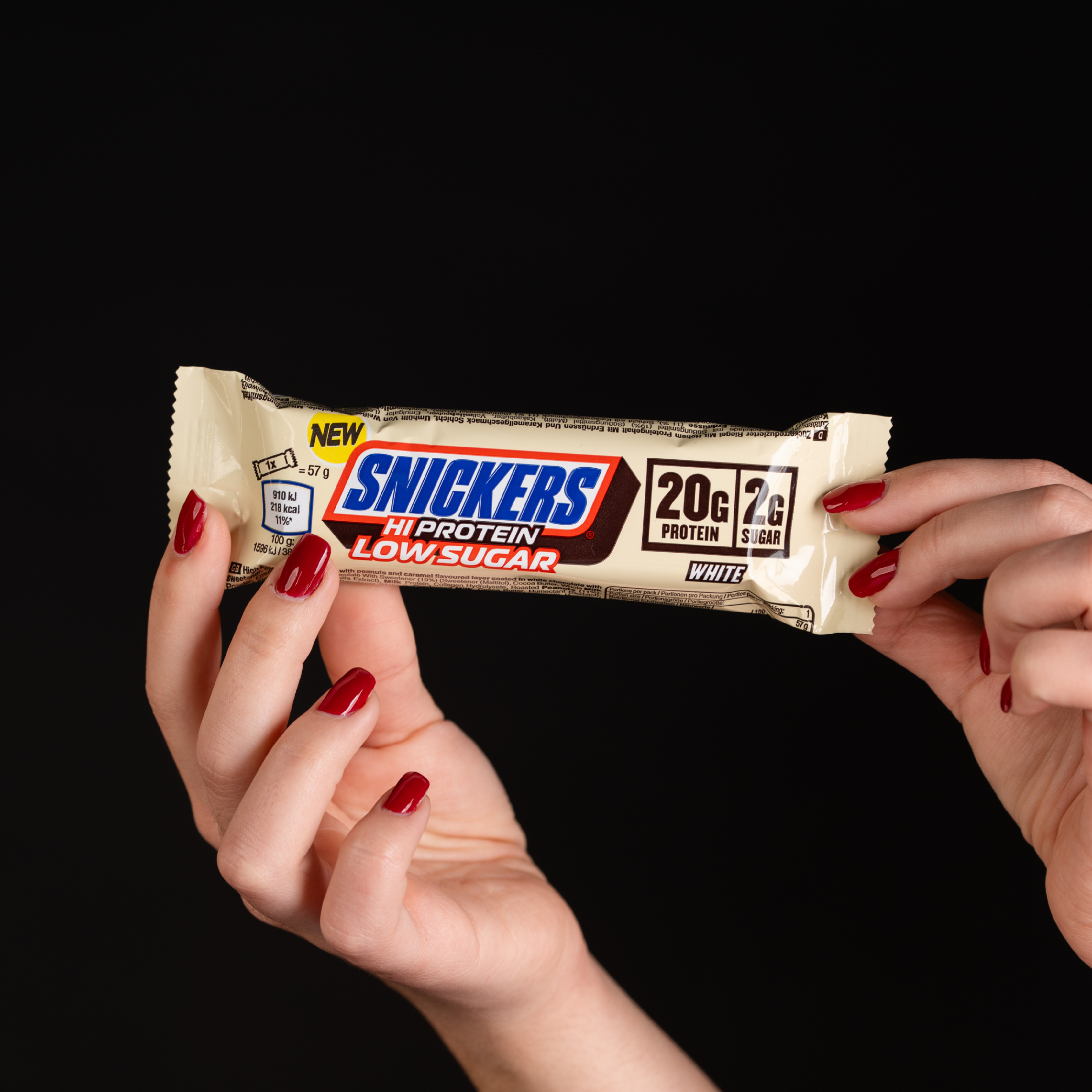 SNICKERS White Low Sugar - High Protein Bar 57g