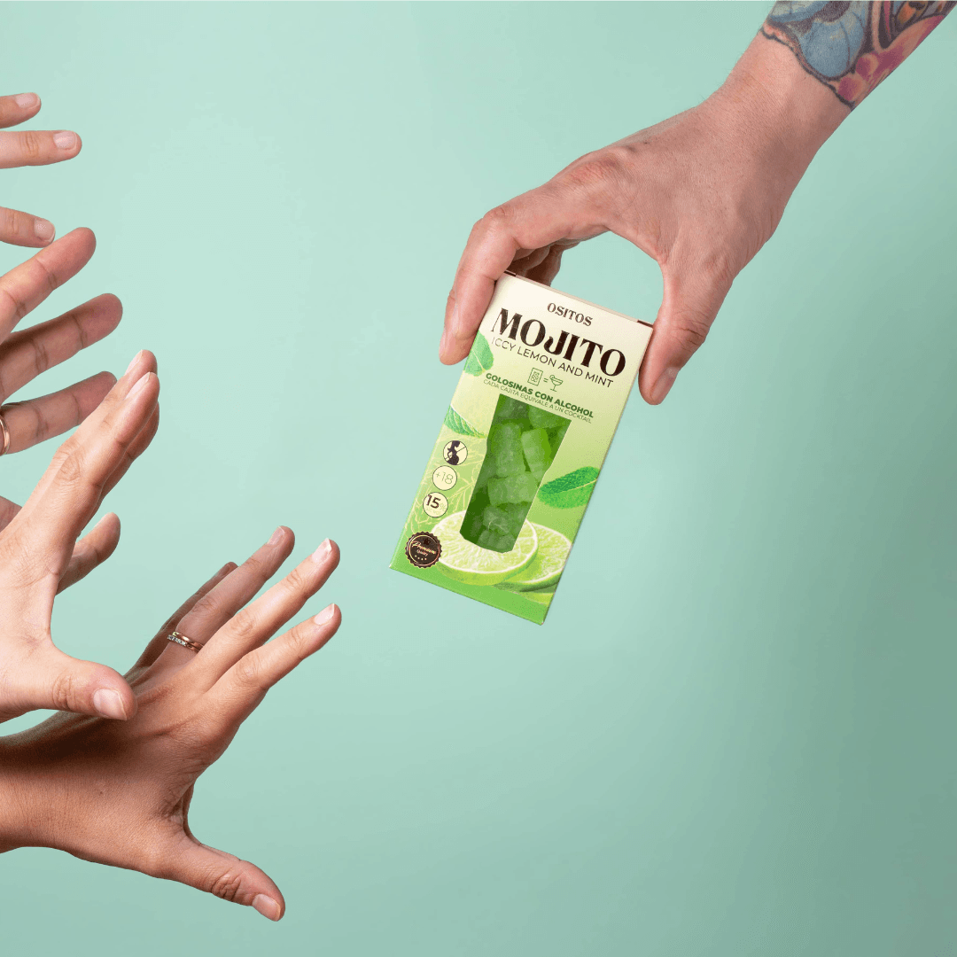 Gomas C/Álcool - Mojito Cocktail Box 70g