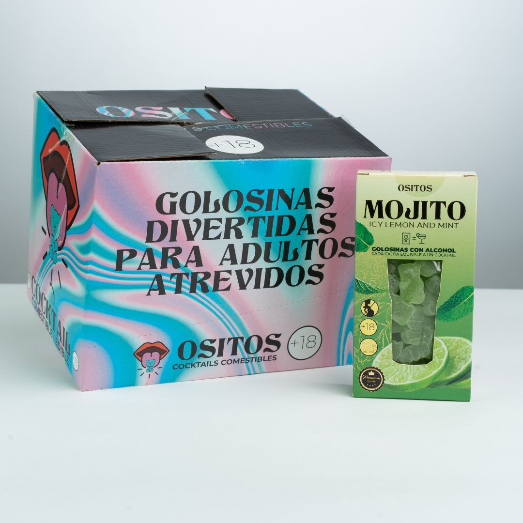 Gomas C/Álcool - Mojito Cocktail Box 70g