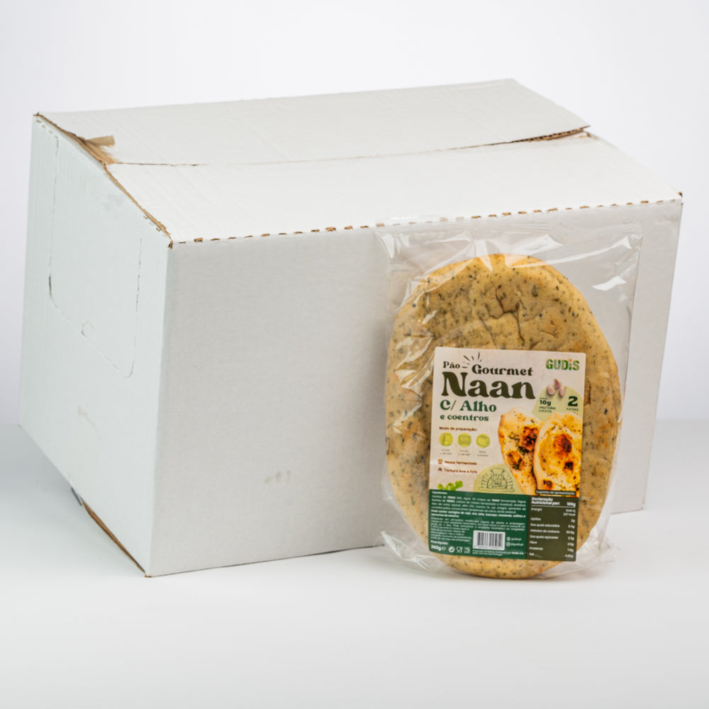 Pão Naan c/Alho e Coentros 260g