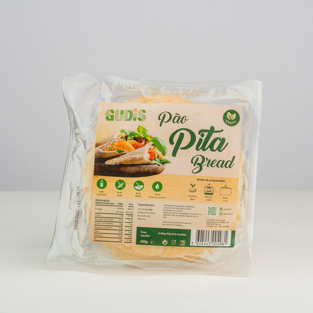 Vegan Lactose-Free Pita Bread 400g