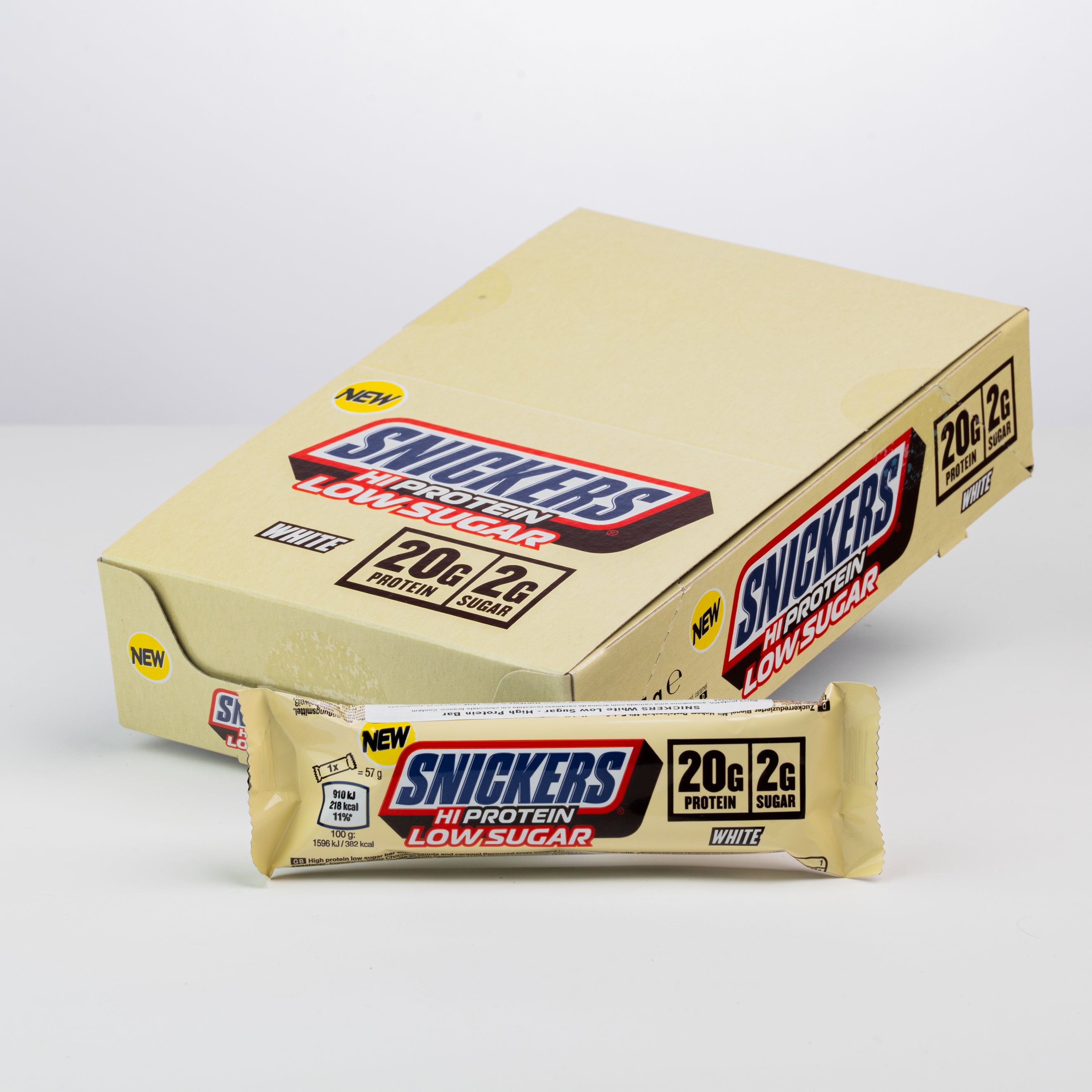SNICKERS White Low Sugar - High Protein Bar 57g
