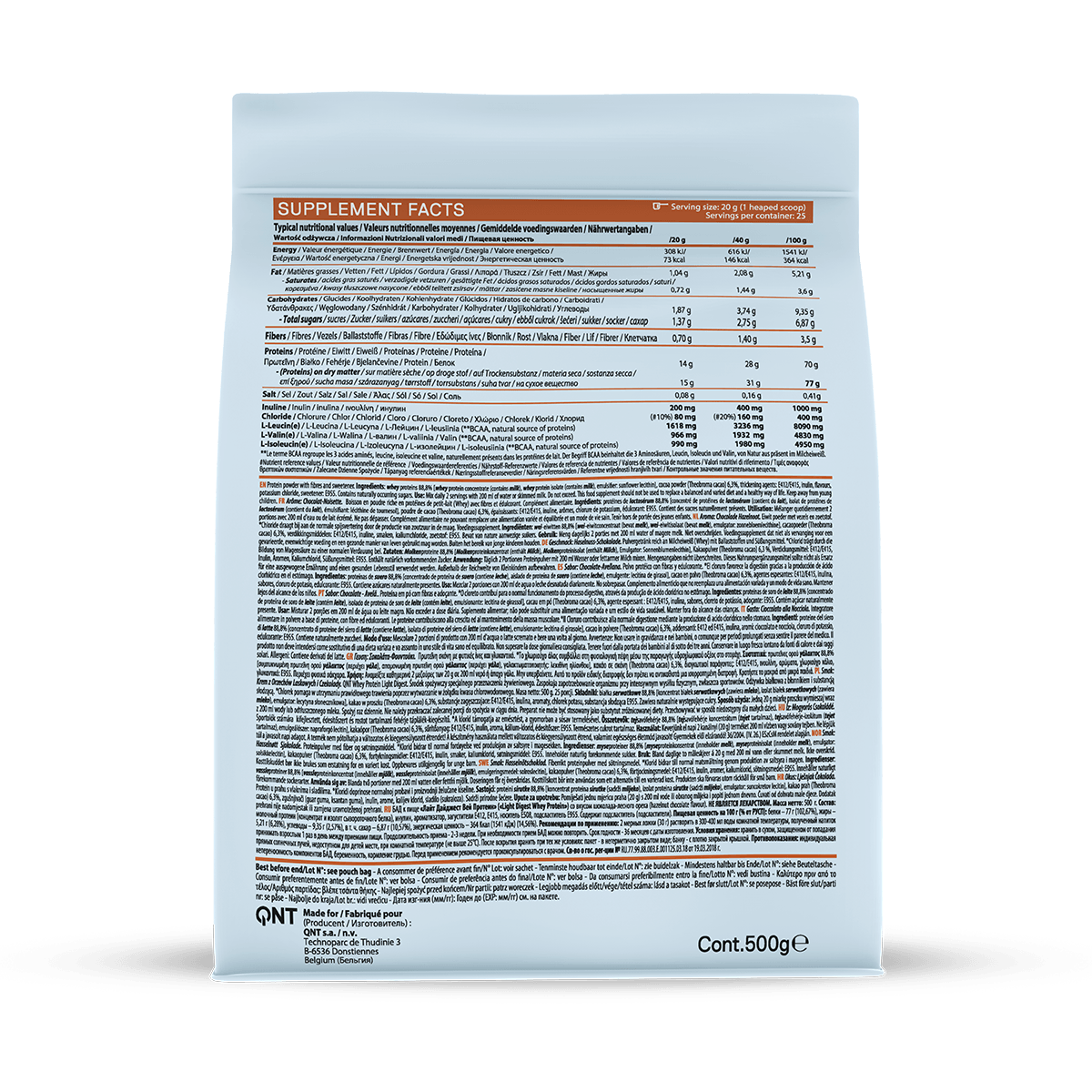 Whey Protein Light Digest - Chocolate Avelã 500g