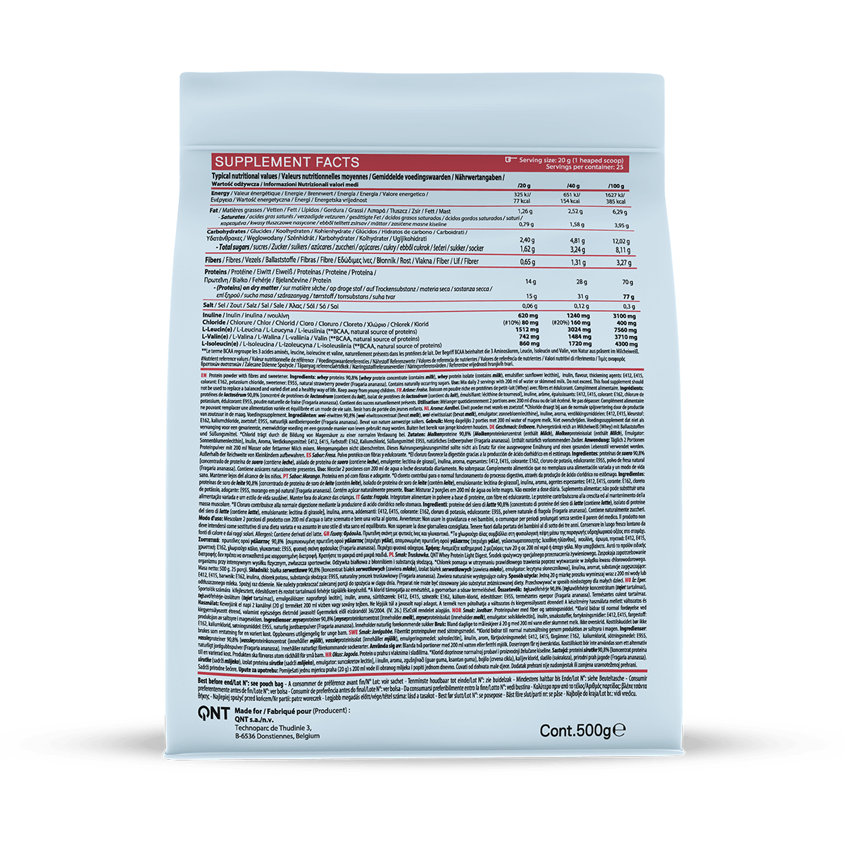 Whey Protein Light Digest - Strawberry 500g