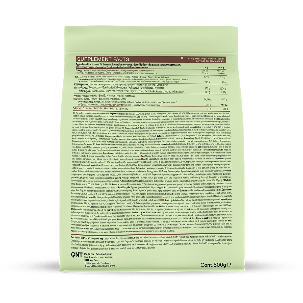 Vegan Chocolate Muffin Protein 500g