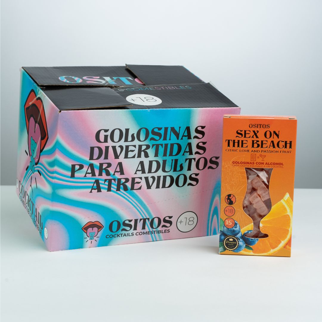 Alcohol Gummies - Sex On The Beach Cocktail Box 70g