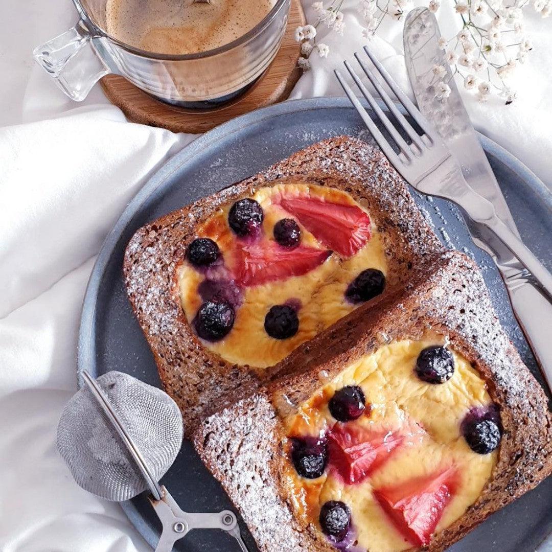 Tostas de Cheesecake🍓🫐🍞