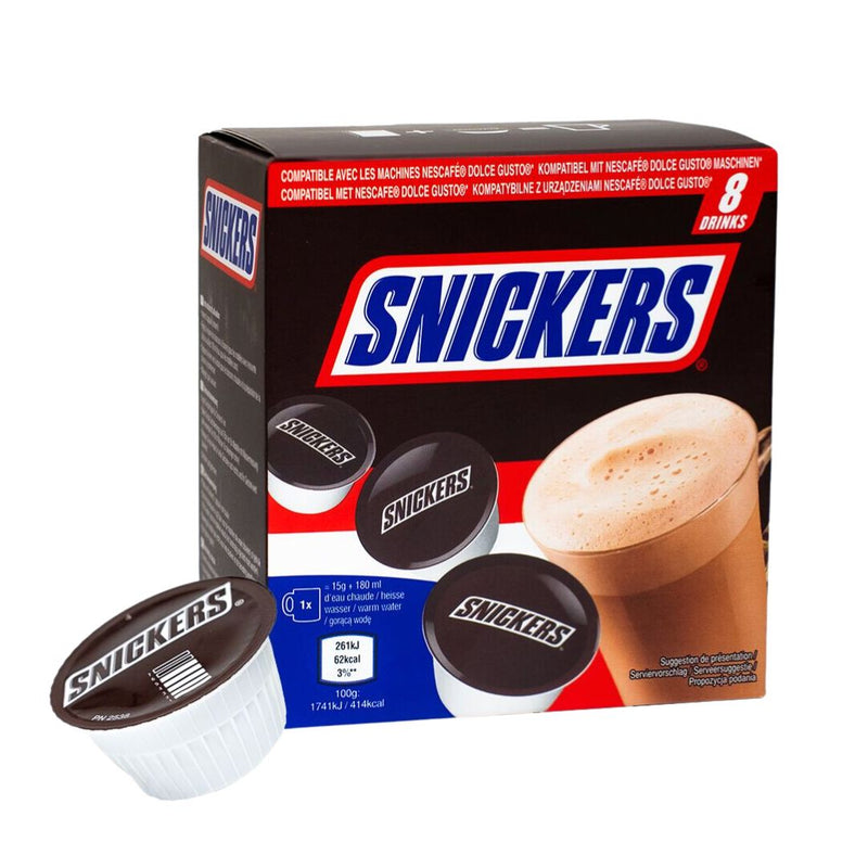 Cápsulas Snickers Dolce Gusto 8x15g