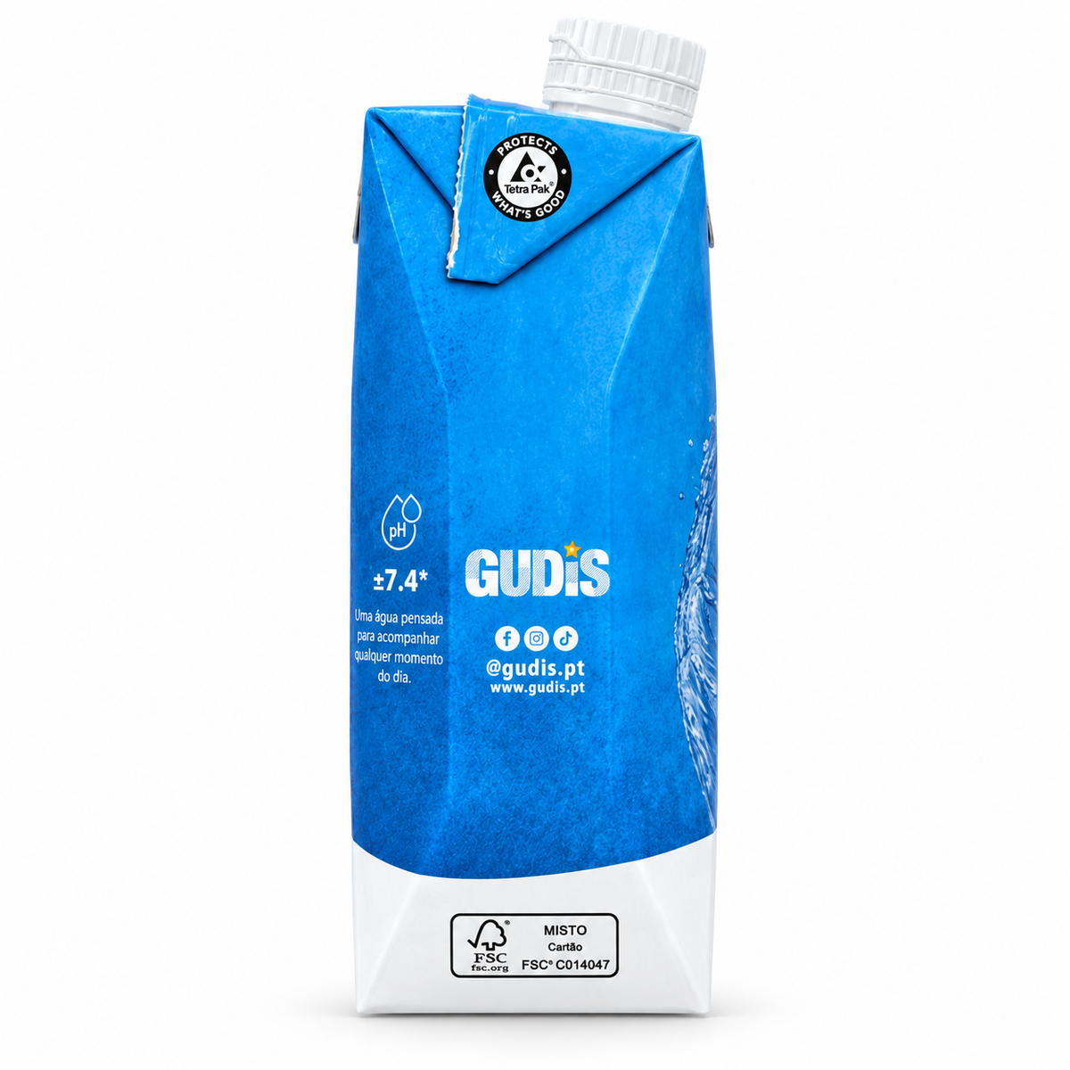 Água 100% Natural Gudis Tetra Pack 500ml