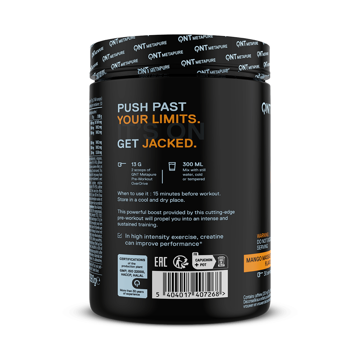 Pre-Workout Overdrive Manga 390g