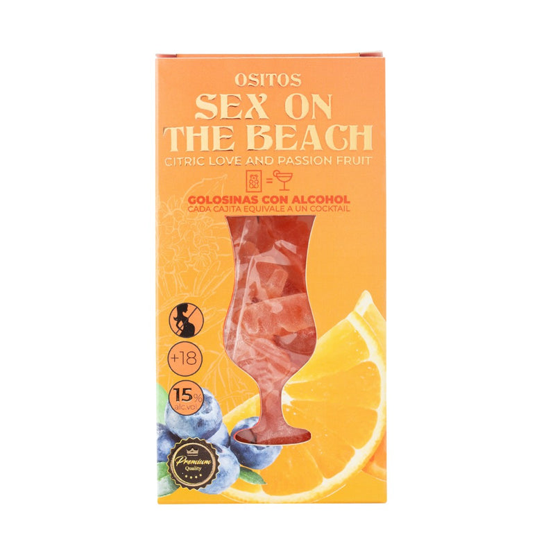 Gomas C/Álcool - Sex On The Beach Cocktail Box 70g