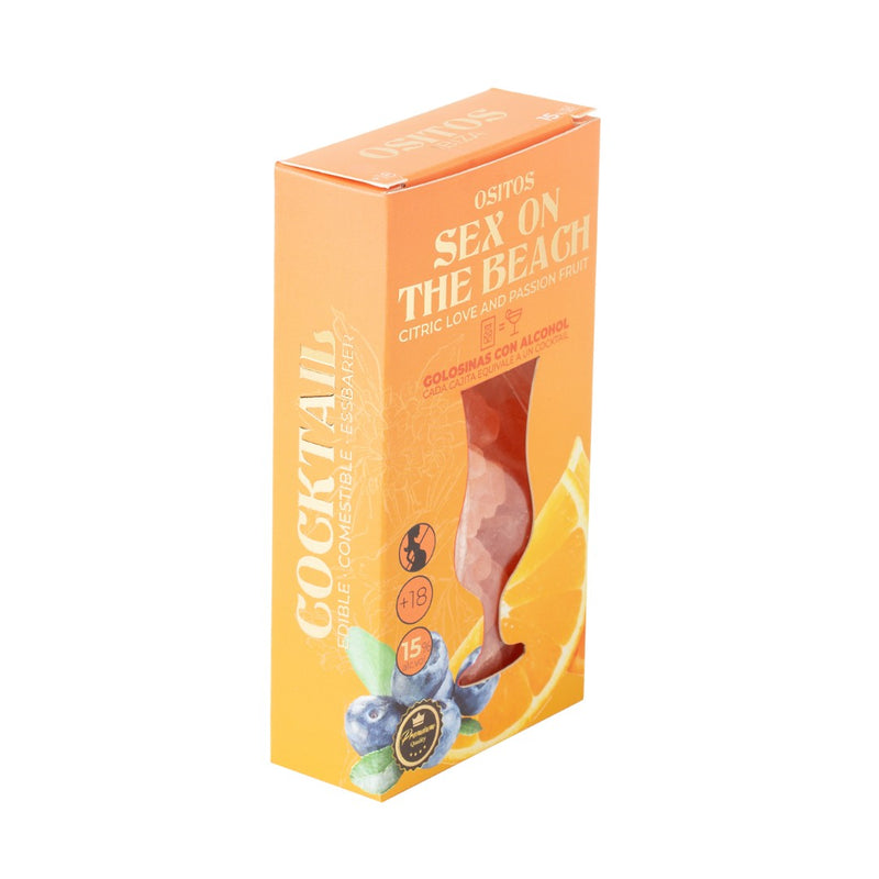 Gomas C/Álcool - Sex On The Beach Cocktail Box 70g