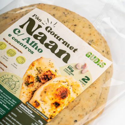 Pão Naan c/Alho e Coentros 260g