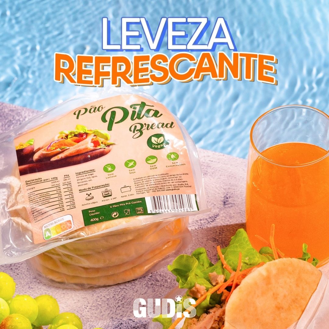 Pão Pita Vegan s/ Lactose 400g