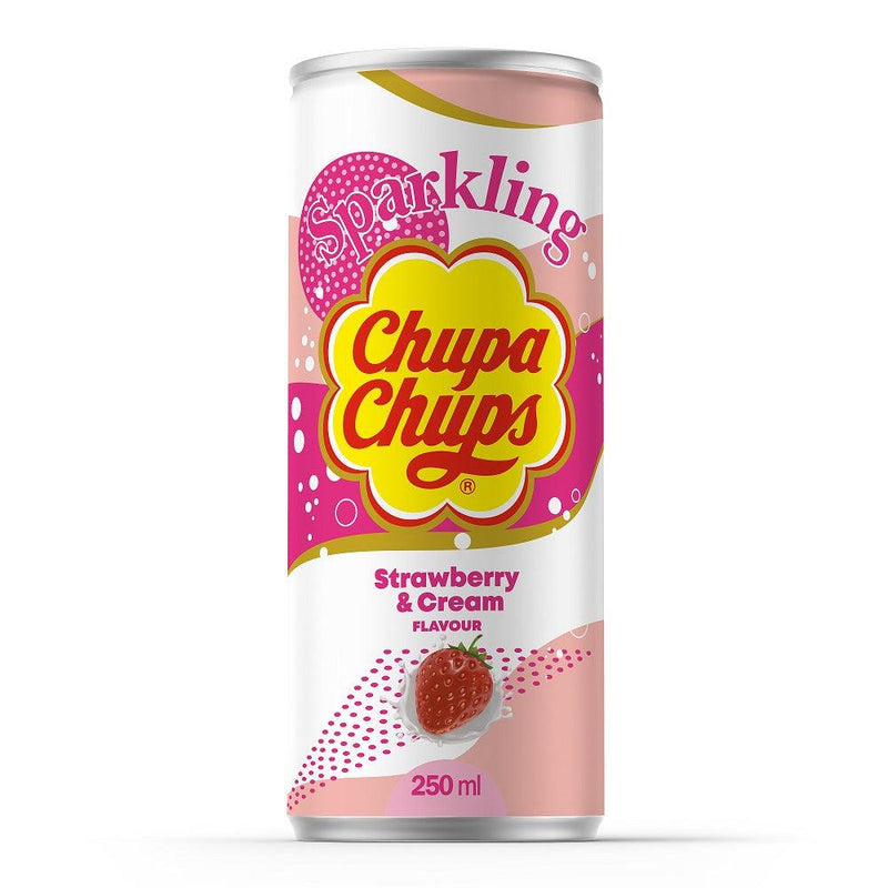 Chupa Chups Morango & Nata 250ml Refrigerantes Gaseificados Chupa Chups - Loja online 
