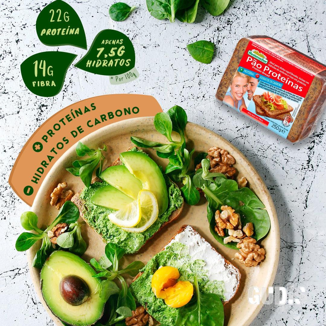 Pão Proteico + Proteínas - Hidratos 250g